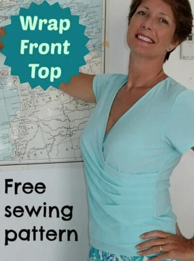 Wrap Top Free Sewing Pattern