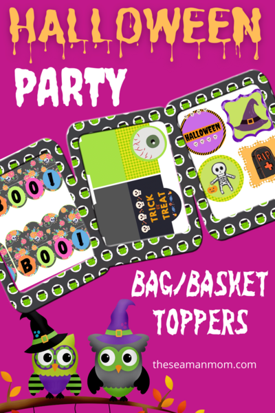 Halloween Toppers Printable Pack