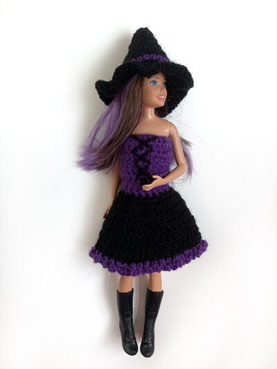 Dolls Halloween Witch Costume 