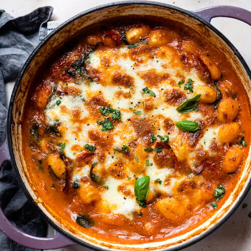 Chorizo Gnocchi With Mozzarella