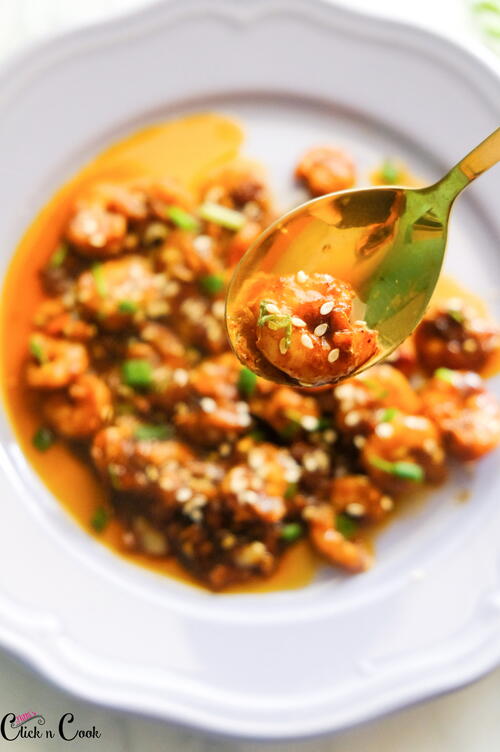 Restaurant Style Honey Garlic Shrimp