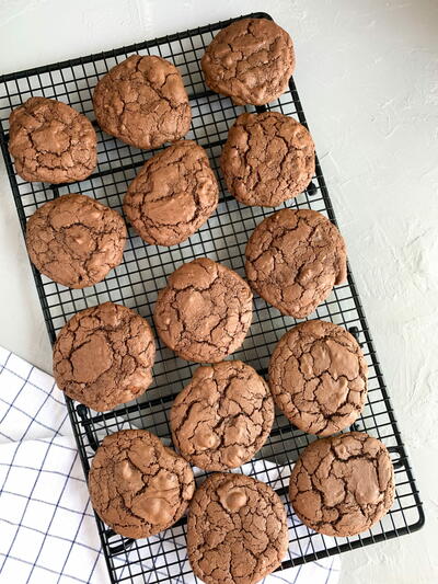 Double Chocolate Sourdough Cookies