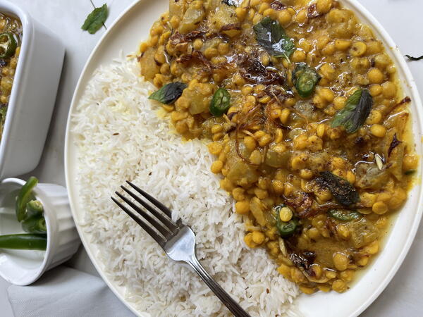  Chana Dal Lauki (curry With Lentils And Bottle Groud)