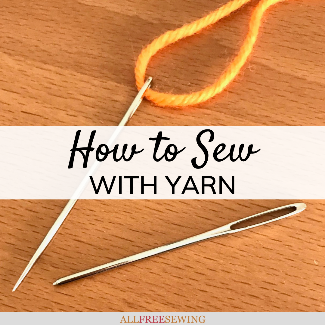 How to Sew With Yarn | AllFreeSewing.com