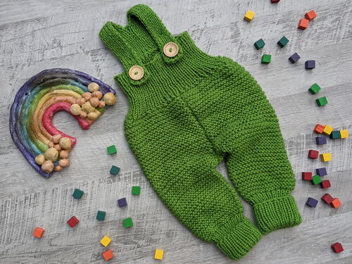 Knit Baby Overall