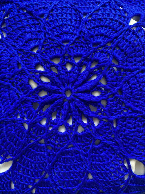 Mandala Crochet Motif Tote Bag