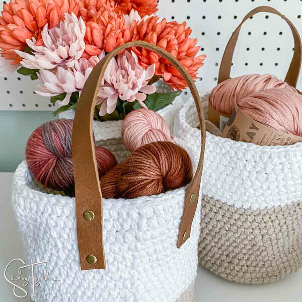 Hartfield Hanging Crochet Basket