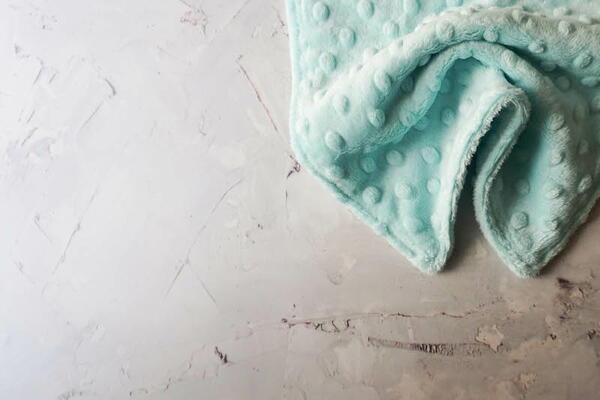 Preemie Cuddle Blanket for Charity folded