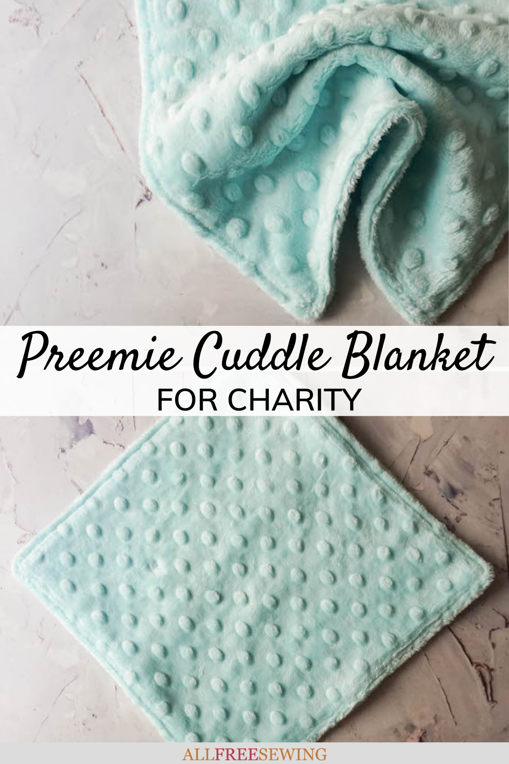 Preemie Cuddle Blanket for Charity (Free Sewing Pattern