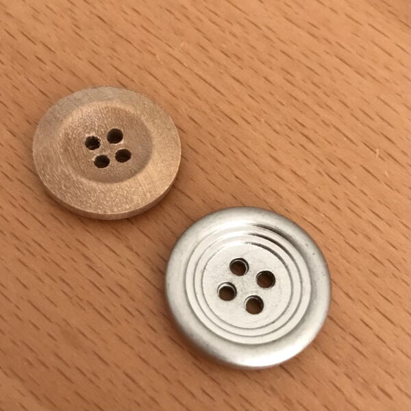 Four hole pants buttons