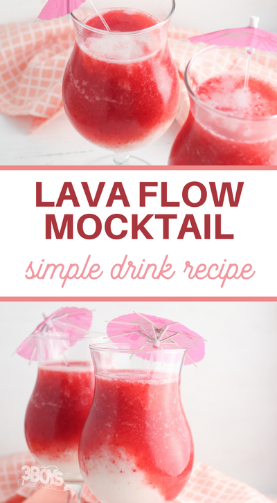 4-ingredient Lava Flow Mocktail Recipe