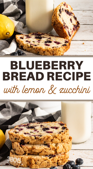 Sweet Lemon Blueberry Zucchini Bread Recipe