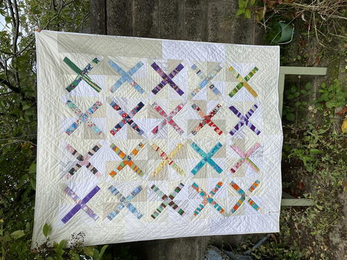 X Marks The Scrap Quilt Pattern