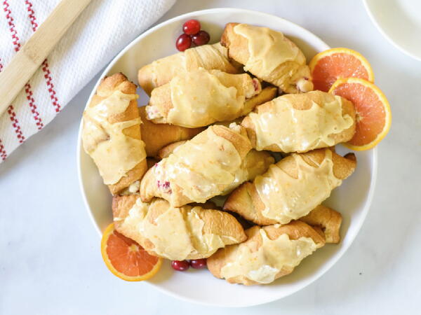 Cranberry Orange Crescent Rolls