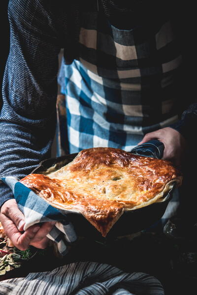 Chicken Pot Pie With Puff Pastry