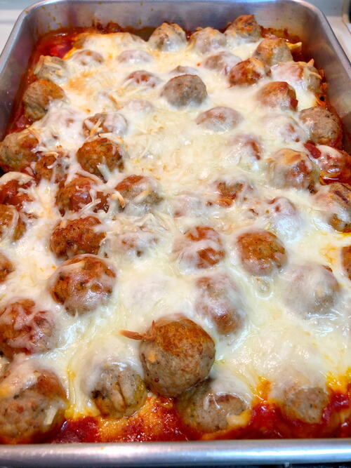 Dump And Bake Meatball Ravioli Casserole   