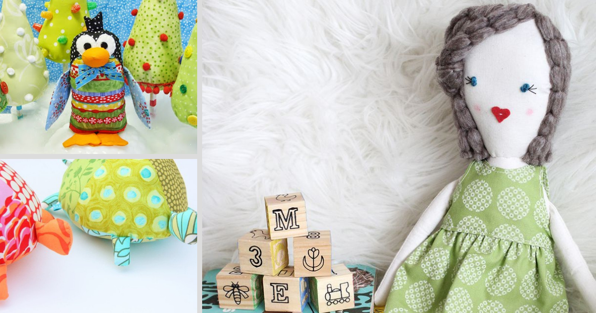 25+ Easy Stuffed Animal Patterns | AllFreeSewing.com
