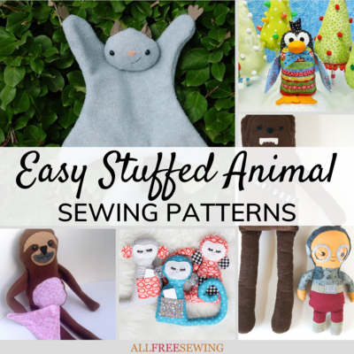  Simplicity Easy Plush Stuffed Animals Sewing Pattern
