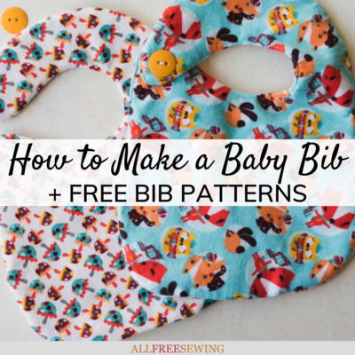 baby bib template pdf