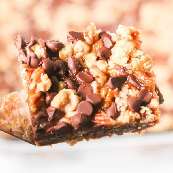 Chocolate Caramel Oatmeal Squares