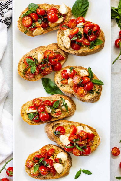 Bruschetta With Mozzarella