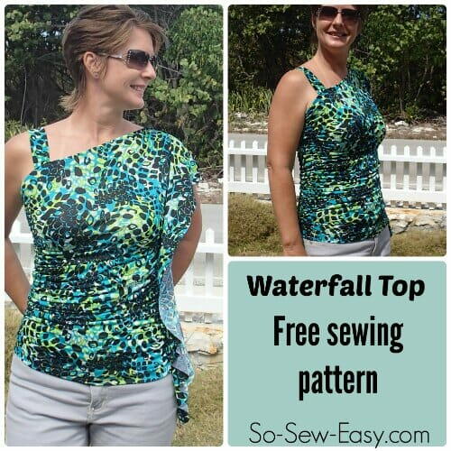 Waterfall Top Free Sewing Pattern