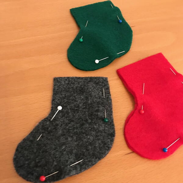 Mini Christmas Gnome Stockings - Step 4