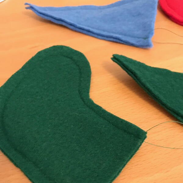 Mini Christmas Gnome Stockings - Step 5