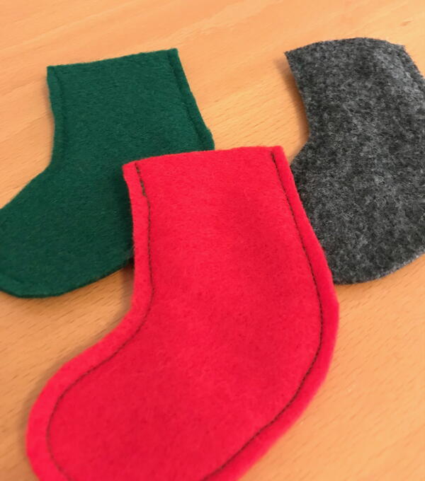 Mini Christmas Gnome Stockings - Step 6