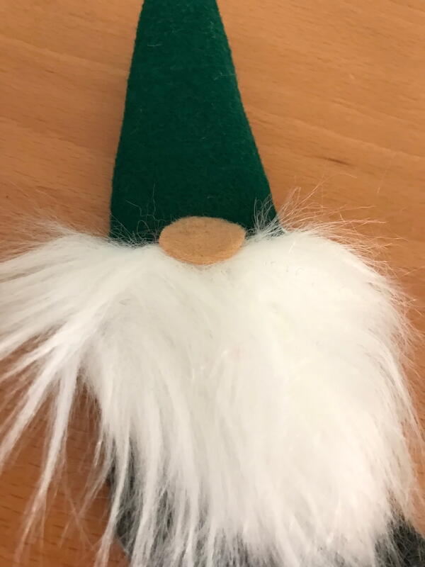 Mini Christmas Gnome Stockings - Step 11