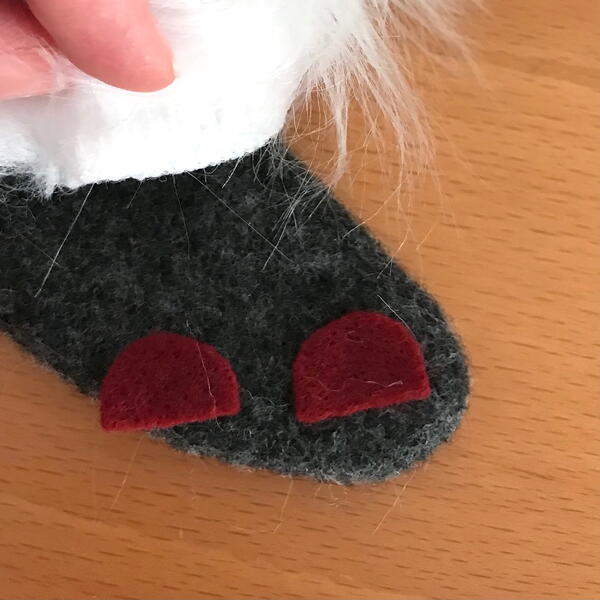 Mini Christmas Gnome Stockings - Step 12