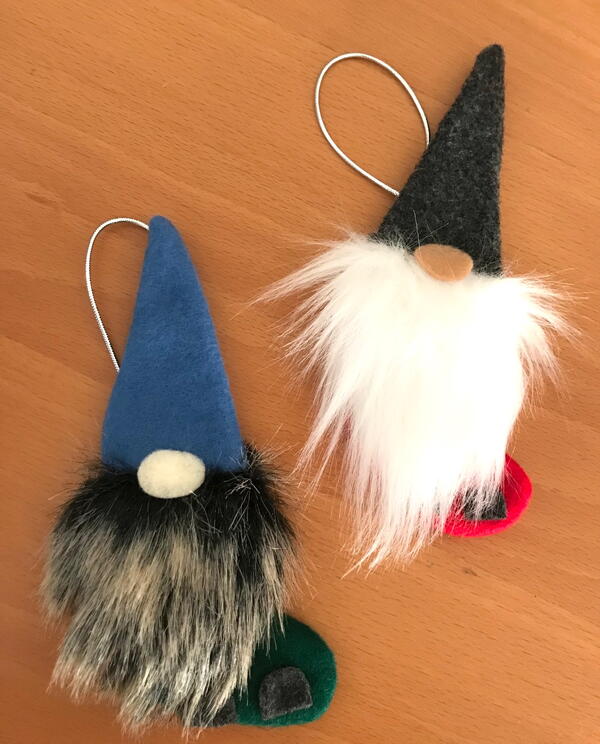 Mini Christmas Gnome Stockings - Finished