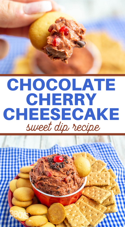 Creamy Chocolate Cherry Cheesecake Dip
