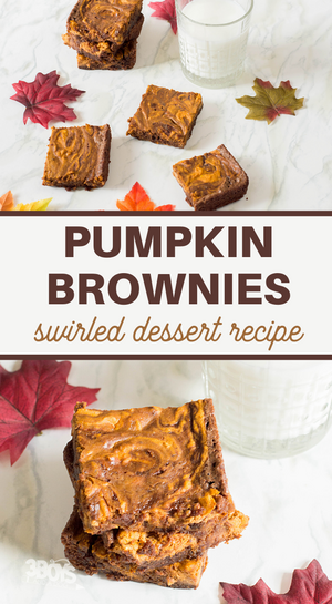 The Perfect Autumn Pumpkin Brownies | TheBestDessertRecipes.com