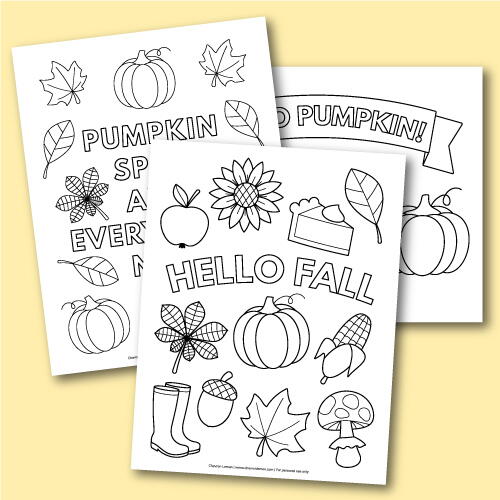 Printable Fall Coloring Pages DIYIdeaCenter Com