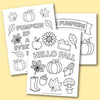 Printable Fall Coloring Pages | FaveCrafts.com