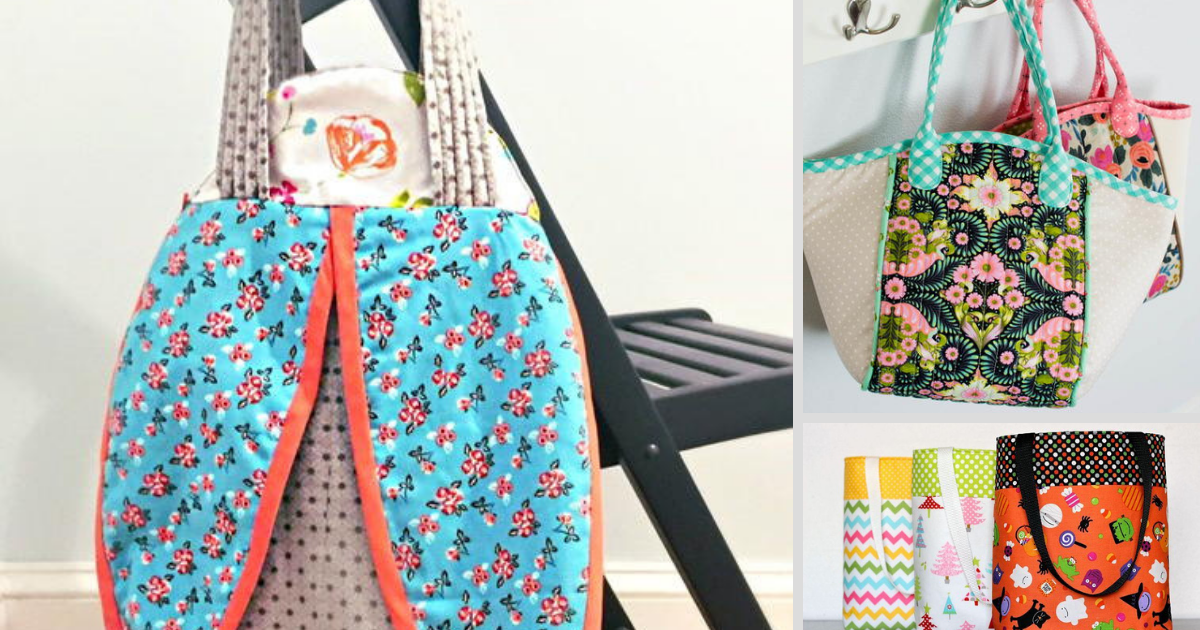 20 Free Tote Bag Patterns To Sew AllFreeSewing Com