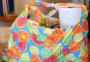 Summer Fruit DIY Grocery Bag