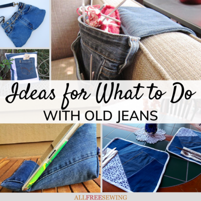 Ideas What to Make with Old Jeans | AllFreeSewing.com