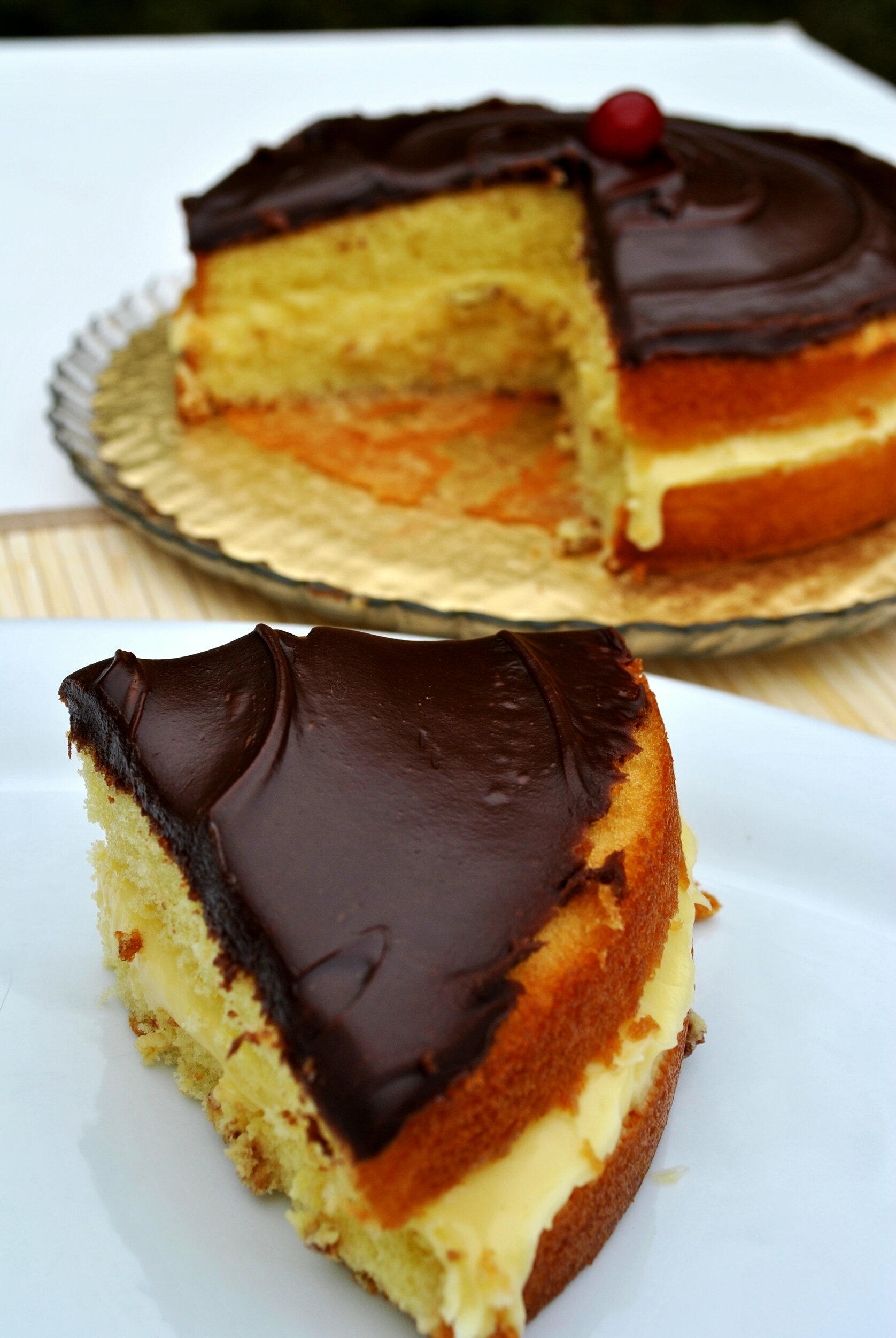 Boston Cream Pie Recipe | TheBestDessertRecipes.com