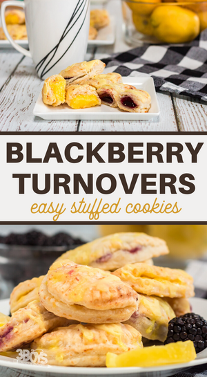 Crispy Blackberry Turnover Cookies