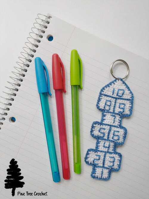 Hopscotch Keychain