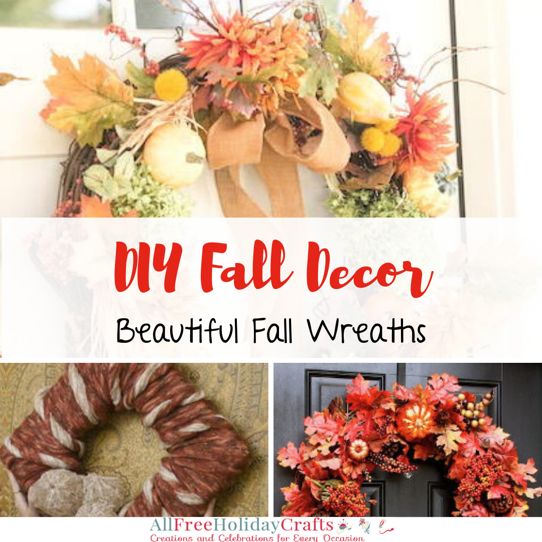 DIY Fall Decor: 40 Beautiful Fall Wreaths | AllFreeHolidayCrafts.com