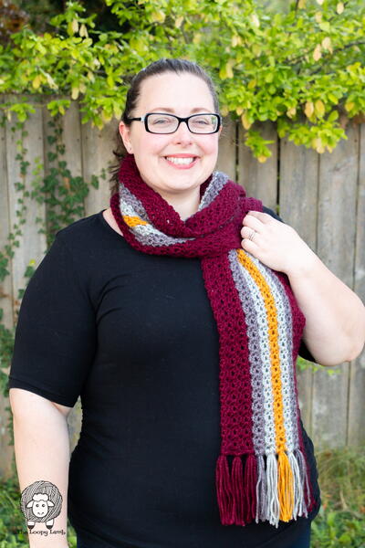Brave At Heart Crochet Scarf