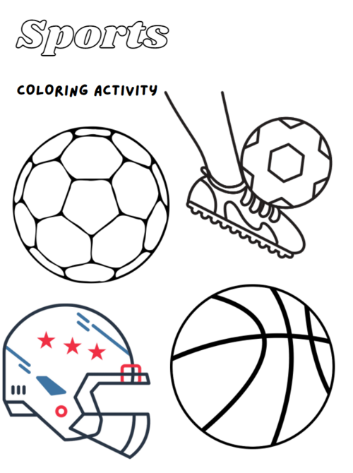 Sports Coloring Page