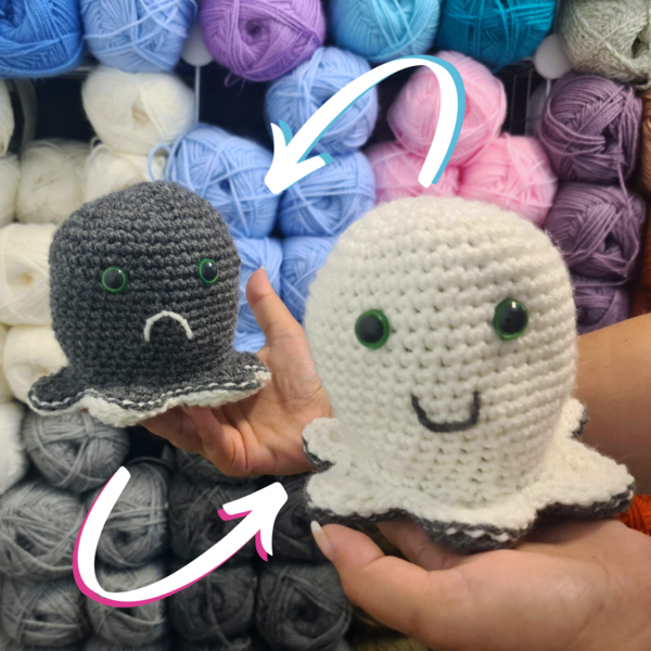 Free Reversible Halloween Ghost Toy Crochet Pattern (no Sewing)