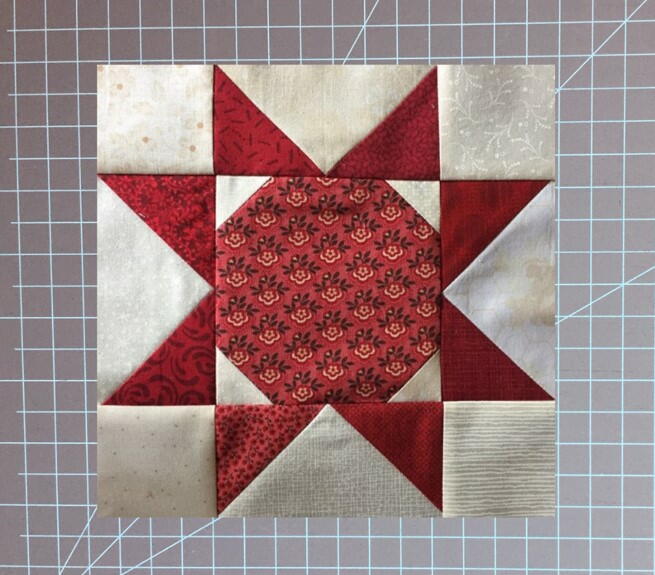 Easy Snowball Sawtooth Star Quilt Block | FaveQuilts.com