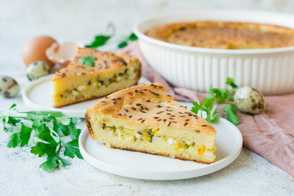Egg And Spring Onion Pie