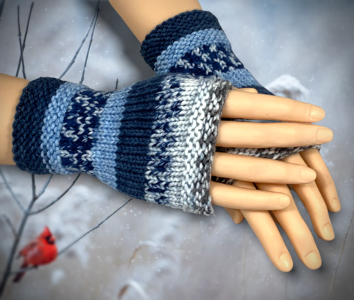 Super Simple Easy To Knit Fingerless Gloves