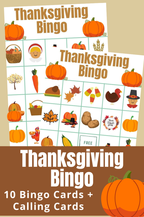 Free Printable Thanksgiving Bingo Cards